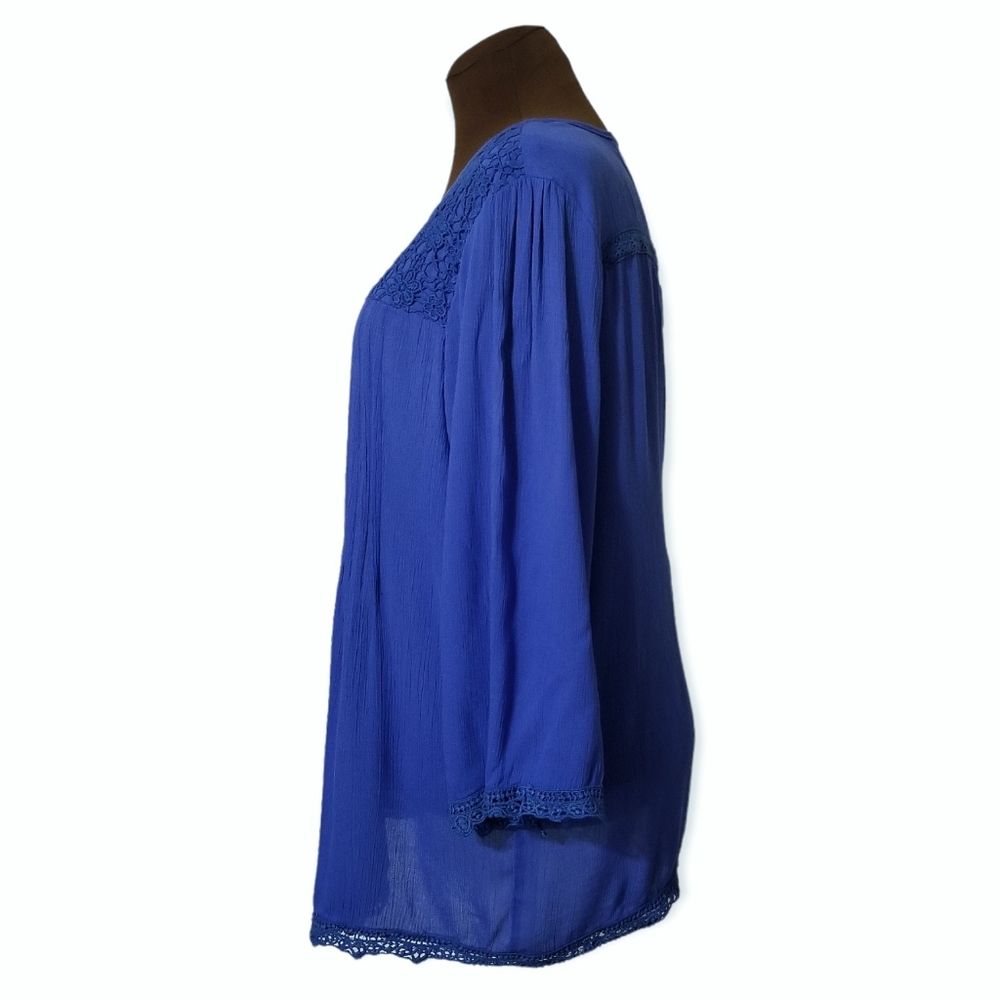 OSO Casuals Long Sleeve Blue Women's Size XL - Picture 3 of 8